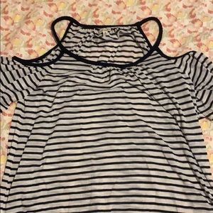 Max Studio Cold Shoulder Top